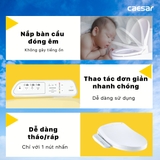 Bồn cầu 1 khối Caesar CD1374 nắp rửa điện tử TAF400H