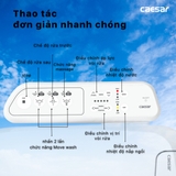 Bồn cầu 1 khối Caesar CD1374 nắp rửa điện tử TAF400H