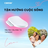 Bồn cầu 1 khối Caesar CD1374 nắp rửa điện tử TAF400H