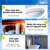 Bồn cầu 1 khối Caesar CD1374 nắp rửa điện tử TAF400H