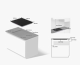 Bếp Từ Samsung NZ63B5046FK/SV Vùng Nấu Linh Hoạt Flex Zone 7,4 kw Màu Đen