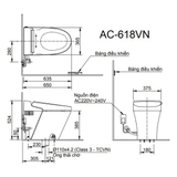 Bồn Cầu Thông Minh INAX AC-618VN (AC618VN)