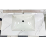 Bộ Lavabo tủ đá bóng Caro CA-029 bóng gương led 8 tấc tràn viền