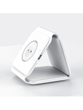 Bộ sạc nhanh MagSafe không dây Wiwu M6 3 trong 1 cho Iphone có thể gập lại