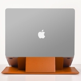 Túi da PU chống sốc WiWU Skin Pro Slim 13.3-16 inch dành cho Macbook, có giá đỡ di động và nắp từ.