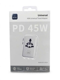 Củ Sạc Ổ Cắm Du Lịch Đa Năng WiWU Wi-UA016 - 45W PD GaN.