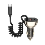 Bộ sạc trên ô tô Wiwu 90W PD+QC Trong Suốt #Wi-QC016