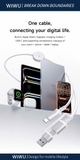 CÁP WiWU TITANLINK Wi-C104 100W 2-in-1 Wireless Charger