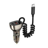 Bộ sạc trên ô tô Wiwu 90W PD+QC Trong Suốt #Wi-QC016