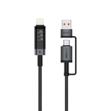 CÁP SẠC WiWU USB-A+C TO Lightning Wi-C110
