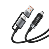 CÁP SẠC WiWU 240W USB-A+C TO USB-C Wi-C109.
