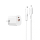 Bộ Sạc Nhanh WiWU 33W Cube GaN Combo A+C kèm cáp CL – Wi-G018 CL