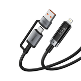 CÁP SẠC WiWU USB-A+C TO Lightning Wi-C110