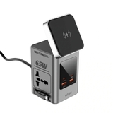 BỘ SẠC KHÔNG DÂY 8 TRONG 1 WIWU 65W GaN – WI-W040