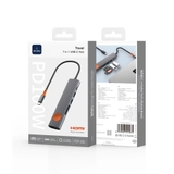 BỘ CHIA USB-C 7 TRONG 1 WiWU TRAVEL Wi-HB007