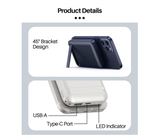 Pin sạc không dây WiWU Snap cube Power Bank 10000mAh
