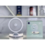 Quạt để bàn Wiwu Carter Circulating Fan FS05 có đèn báo pin - Hàng chính hãng