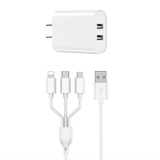 Bộ sạc Wiwu Quick Fast Charger + 3 in 1 Cables Combo Wi-U003