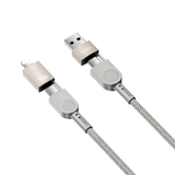Cáp sạc Wiwu Raptor USB-A+USB-C to USB-C+iP Wi-C051 100W