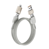 Cáp sạc Wiwu Raptor USB-A+USB-C to USB-C+iP Wi-C051 100W