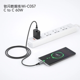 Cáp sạc nhanh WiWU 60W USB C sang USB C TITAN LINK Series Wi-C057