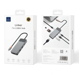 HUB WiWU 7in1 Linker 721HD USB-C cho Macbook