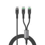 Cáp WiWU Wi-C072 USB-C sang USB-C và Lightning 100W Sạc nhanh