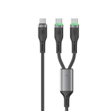 Cáp WiWU Wi-C071 USB-C sang USB-C kép 100W 20V 5A Sạc nhanh