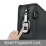 TÚI ĐEO CHÉO MASTER GENUINE LEATHER – KHÓA VÂN TAY CHỐNG TRỘM