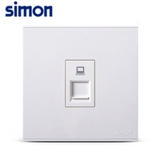 Bộ Ổ cắm mạng đơn Cat6 chuẩn vuông Simon E6 725618