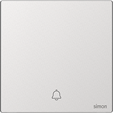 M7 Metal- Bộ công tắc chuông cửa (Frosted Sliver) Simon M7 666301M-2A