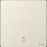 M7 Metal- Bộ công tắc chuông cửa (Satin Gold) Simon M7 666301M-2C