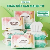 Khăn ướt Topgia 80 tờ - Thùng 10 gói