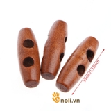 3cm decorative long wooden buttons with 2 holes