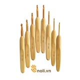 Wooden crochet hooks set 8 sticks-Wool crochet