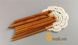 Bamboo crochet hooks set 12 pieces