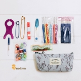 Set of Crochet Needles and Support Tools