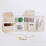 Crochet Needles and Owl Wallet Support Tools Set
