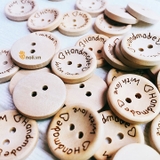 Handmade With Love Wool Buttons