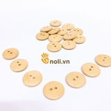 Vintage wooden buttons with 2 holes