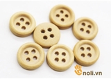 Vintage wooden buttons with 4 holes