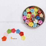 Decorative plastic buttons