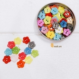 Decorative plastic buttons