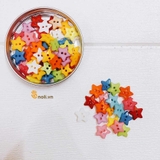 Decorative plastic buttons