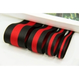 Black striped Gucci straps as accessories to decorate shoes, sandals, bags, hats