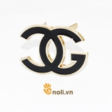 Black CG decorative mark with gold border