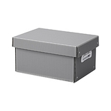 Hộp Nhựa Danpla Màu Ghi Có Nắp (Kèm Vách Ngăn)