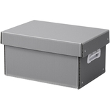 Hộp Nhựa Danpla Màu Ghi Có Nắp (Kèm Vách Ngăn)