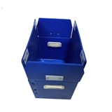 Thùng Nhựa Danpla Có Nắp Gấp Liền Màu Xanh Nước Biển