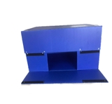 Thùng Nhựa Danpla Có Nắp Nhám Dính Màu Xanh Dương